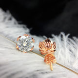 The Elegant Bliss Moissanite Earrings (Rose Gold14k)