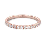 French Four Claw Wedding Band ( Rose Gold )
