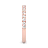 French Four Claw Wedding Band ( Rose Gold )
