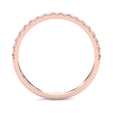 French Four Claw Wedding Band ( Rose Gold )