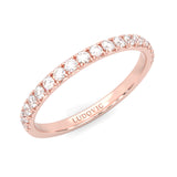 French Four Claw Wedding Band ( Rose Gold )