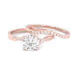 Mountain Style Wedding Set ( Rose Gold )