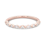 Ludovic Art Style Wedding Set (Rose Gold )