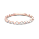Ludovic Art Style Wedding Set (Rose Gold )