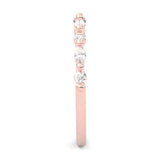 Ludovic Art Style Wedding Set (Rose Gold )
