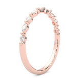 Ludovic Art Style Wedding Set (Rose Gold )