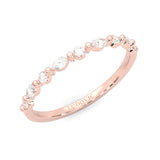 Ludovic Art Style Wedding Set (Rose Gold )