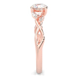 Unique Twist Wedding Set (Rose Gold )