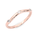 Unique Twist Wedding Band ( Rose Gold )