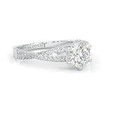 The Detour Moissanite Engagement Ring (14k Solid Gold)