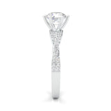 The Detour Moissanite Engagement Ring (14k Solid Gold)