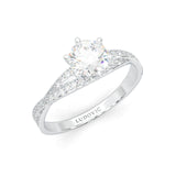 The Detour Moissanite Engagement Ring (14k Solid Gold)