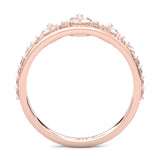 The Austere Spirit Moissanite Wedding Band ( Rose Gold )