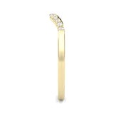 The Elated Palm Moissanite Wedding Band ( Yellow Gold )