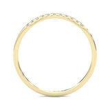 The Elated Palm Moissanite Wedding Band ( Yellow Gold )