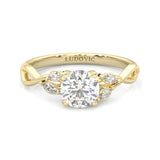 Unique Twist Wedding Set ( Yellow Gold )
