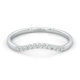 The Elated Palm Moissanite Wedding Band