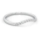 The Elated Palm Moissanite Wedding Band