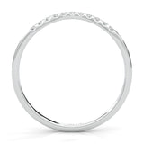 The Elated Palm Moissanite Wedding Band