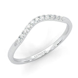 The Elated Palm Moissanite Wedding Band