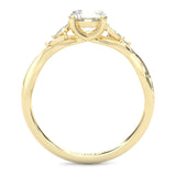 Unique Twist Wedding Set ( Yellow Gold )