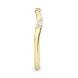 Unique Twist Wedding Band ( Yellow Gold )