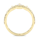 The Austere Spirit Moissanite Wedding Band ( Yellow Gold )