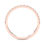 French Four Claw Wedding Set (Rose Gold )