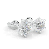 Moissanite Stud Earring - 2.0 TCW  (14k Solid Gold)