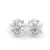 Moissanite Stud Earring - 2.0 TCW  (14k Solid Gold)