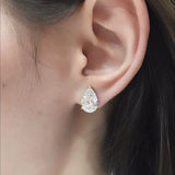 Pear Stud Earrings  ( Yellow Gold 14k )