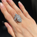 Queen's Crown Moissanite Wedding Set