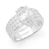 Pear Cut Moissanite Cocktail Ring (14k Solid Gold)