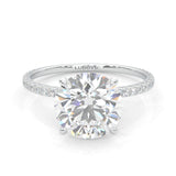 Hidden Halo Lab-Grown Diamond Ring (14k Solid Gold)