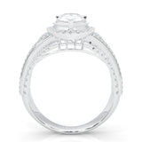 Pear-Shaped Vintage-style Moissanite Cocktail Ring (14k Solid Gold)