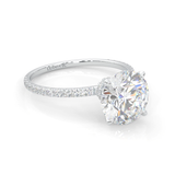 Hidden Halo Lab-Grown Diamond Ring (14k Solid Gold)