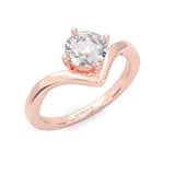Anémone Solitaire Engagement Ring ( Rose Gold 14K )
