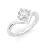 Anémone Solitaire Engagement Ring (14k Solid Gold)
