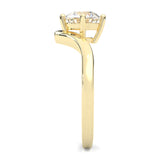 Anémone Solitaire Engagement Ring ( Yellow Gold 14K)
