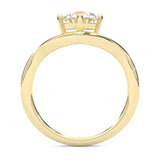 Anémone Solitaire Engagement Ring ( Yellow Gold 14K)