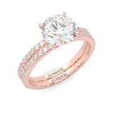 The Crystals Moissanite Wedding Set ( Rose Gold )