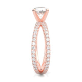 Galaxy Stars Moissanite Engagement Ring ( Rose Gold 14k )