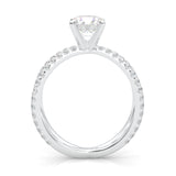 Galaxy Stars Moissanite Engagement Ring (14k Solid Gold)