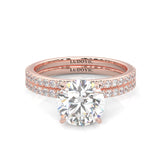 The Crystals Moissanite Wedding Set ( Rose Gold )