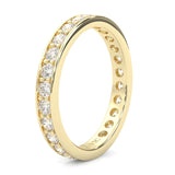 The Dearest Vigor Moissanite Eternity Ring ( Yellow Gold )