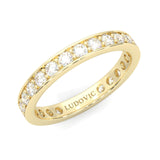 The Dearest Vigor Moissanite Eternity Ring ( Yellow Gold )