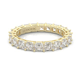 The Scented Belle Moissanite Eternity Ring ( Yellow Gold )