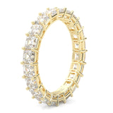 The Scented Belle Moissanite Eternity Ring ( Yellow Gold )