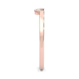The Simple Love Moissanite Wedding Band ( Rose Gold )