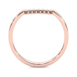 The Simple Love Moissanite Wedding Band ( Rose Gold )